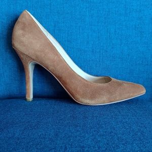 Nine West Brown Suede Dress Pumps Heels Size 7.5 medium